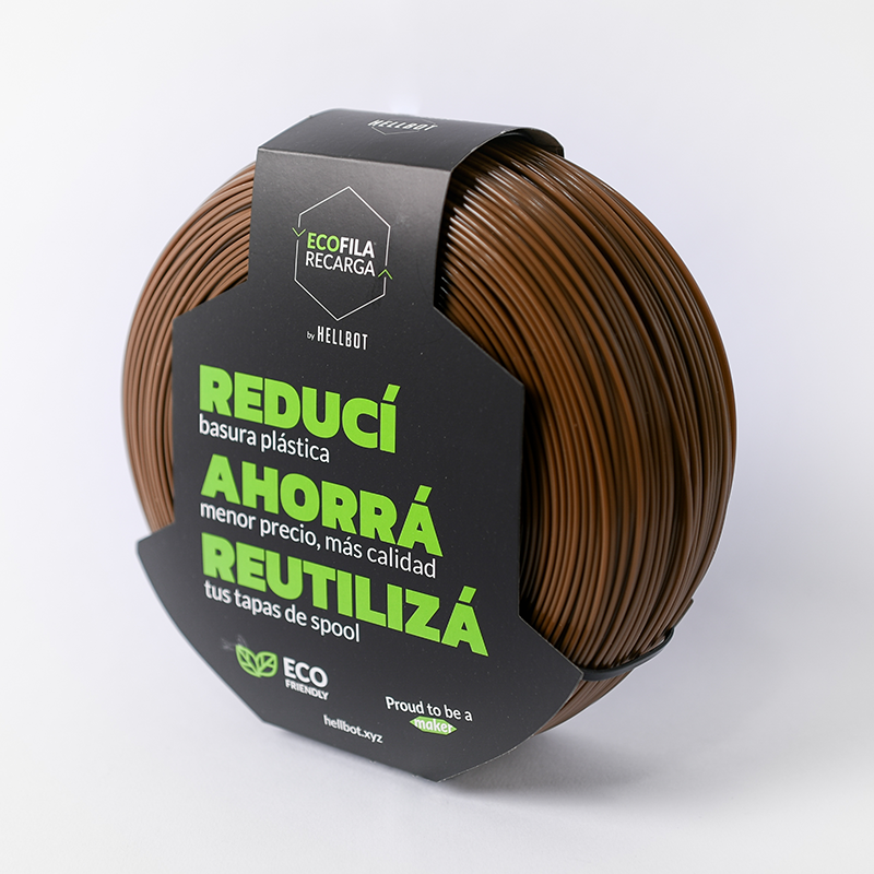 Pla Ecofila Recarga 1KG Marron