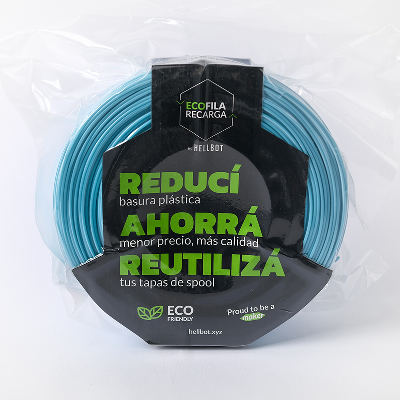 Pla Ecofila Recarga 1KG Aqua