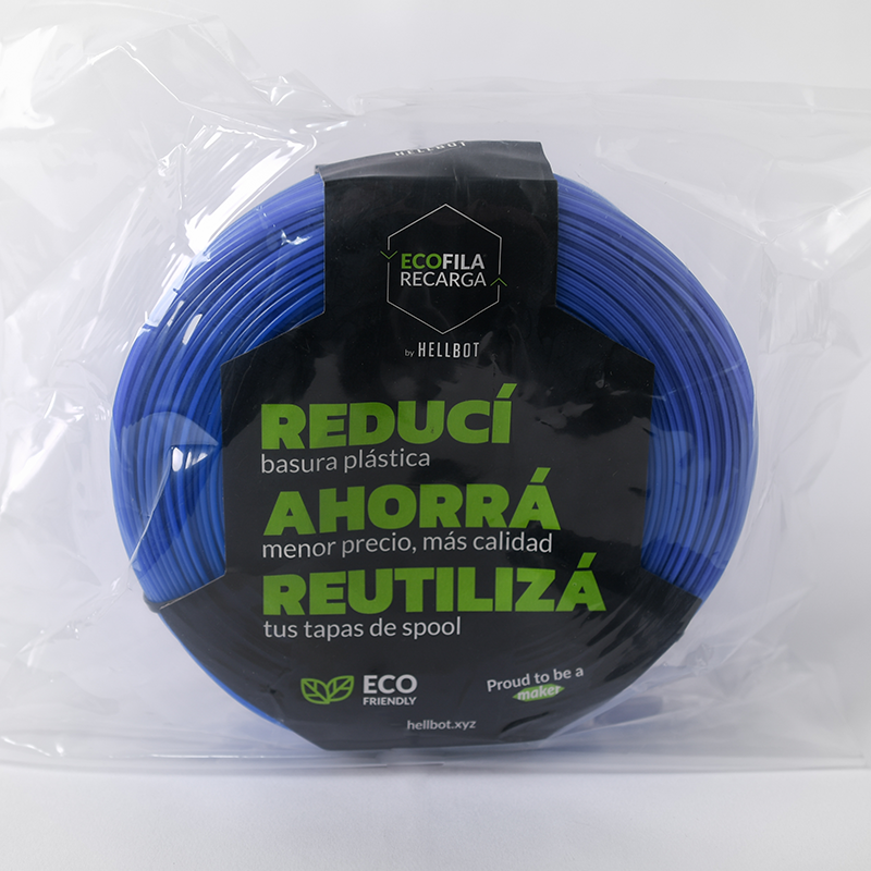 Pla Ecofila Recarga 1KG Azul