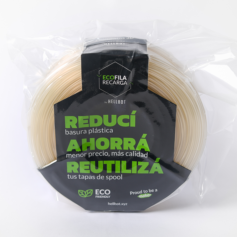 Pla Ecofila Recarga 1KG Natural Cristal