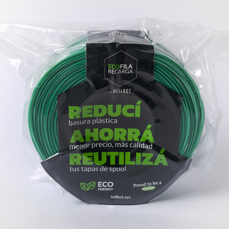 Pla Ecofila Recarga 1KG Verde