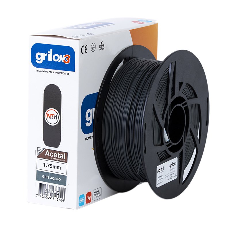 Acetal Grilon3 1Kg Gris Acero