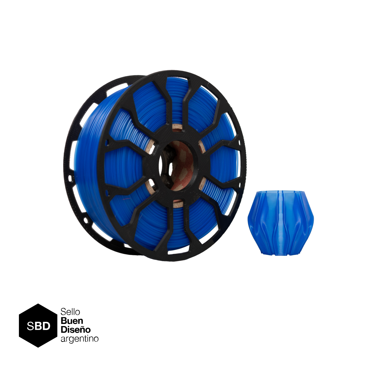 Pla Ecofila Crystal Colors 1KG Zafiro Translucido - Imagen 3