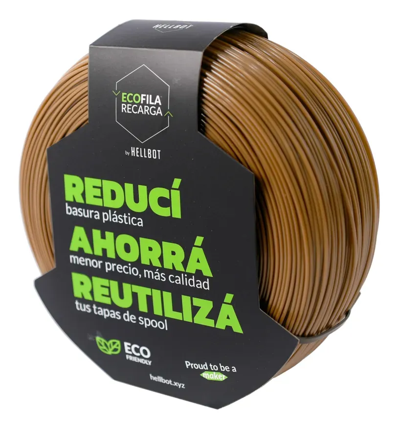 Pla Ecofila Recarga 1KG Marron Claro Capibara