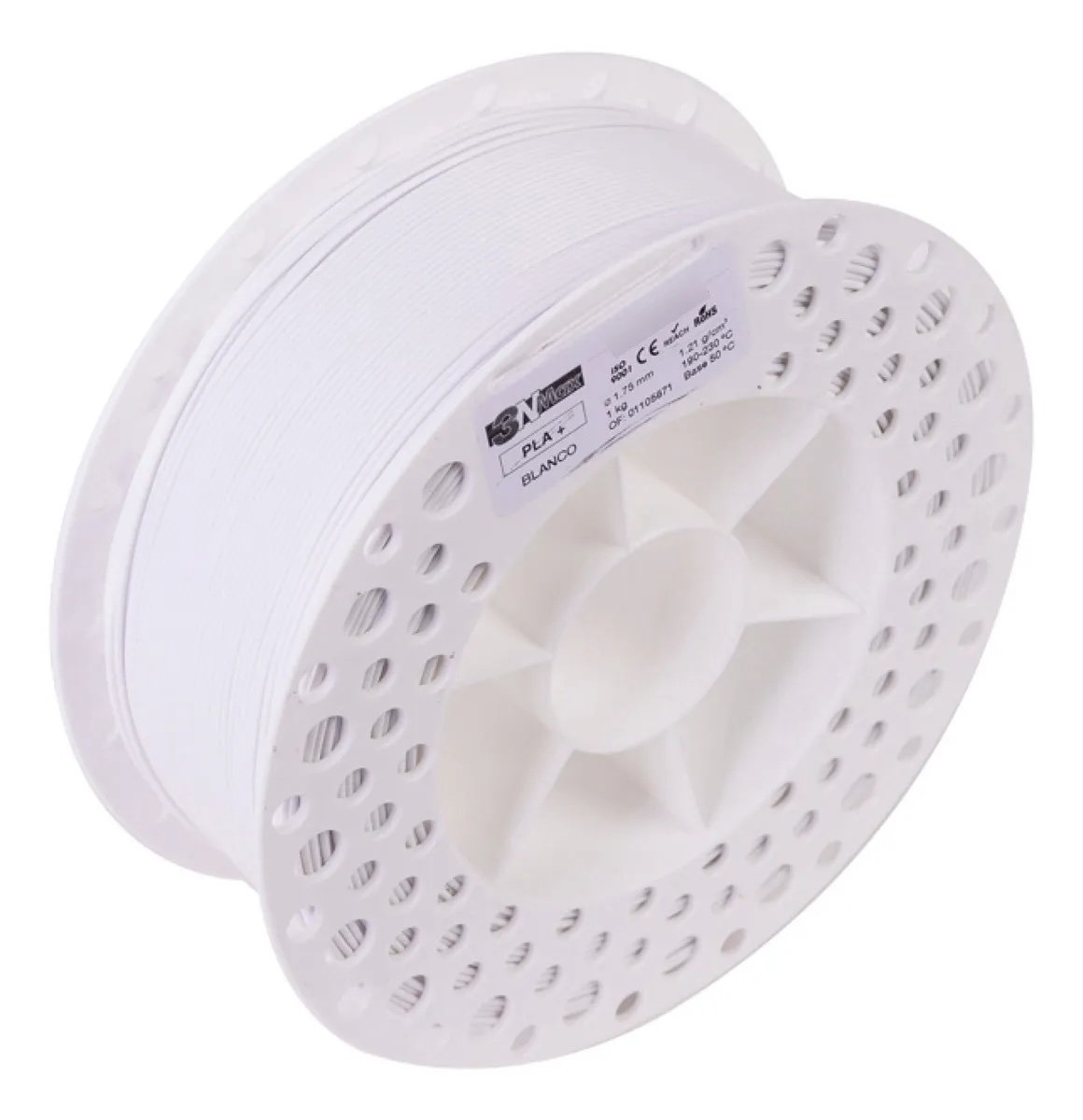 Filamento PLA+ 3NMax Blanco Mate - Imagen 3