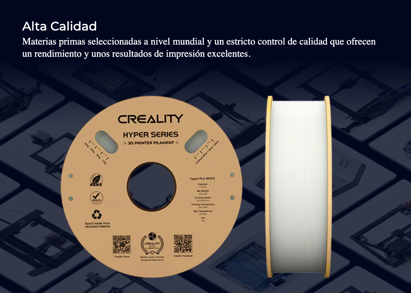 Hyper Pla Creality Blanco - Imagen 3