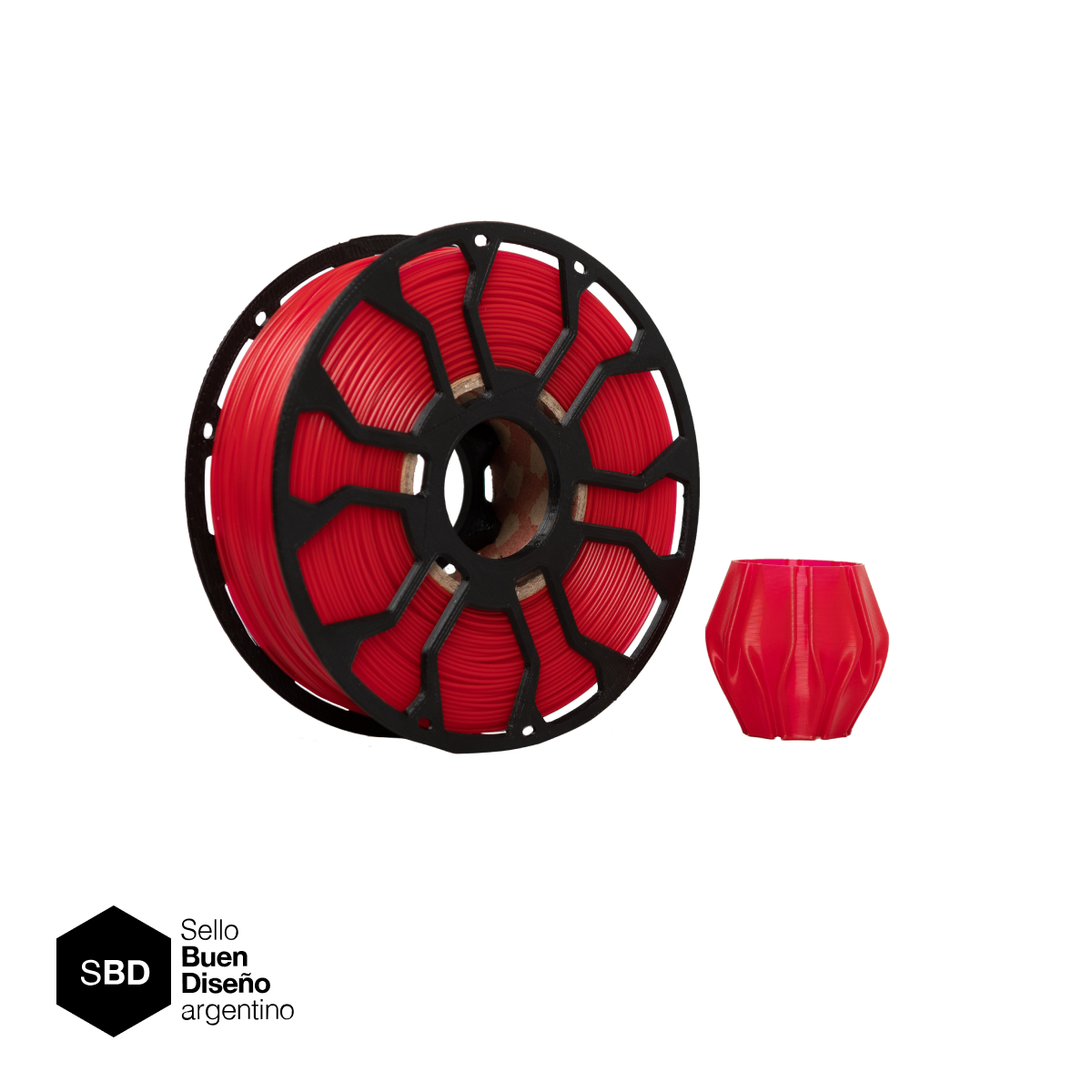 Pla Ecofila Crystal Colors 1KG Rubi Translucido - Imagen 2